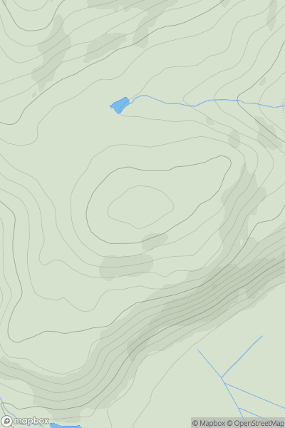 Thumbnail image for Craighead [Central Scotland from Dumbarton to Montrose] showing contour plot for surrounding peak
